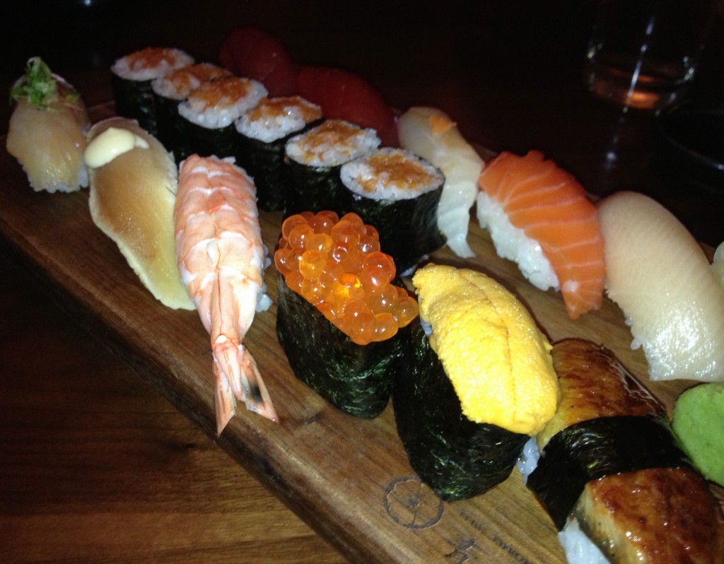 Various Sushi at Blue Ribbon Sushi Bar